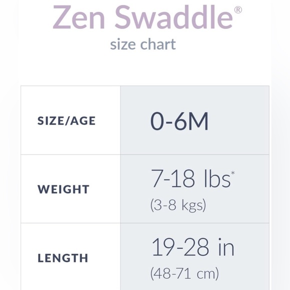 Nested Bean Zen Swaddle Sleep Sack NEWBORN 0-6mo - Picture 9 of 10